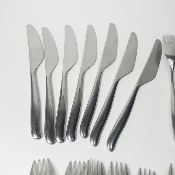 Lauffer Towle Design 2 Stainless Japan 21pc Flatware Lot Forks 18/8 MCM Vintage - Picture 14 of 15